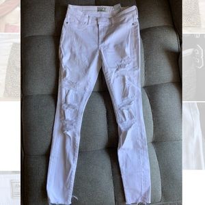 Abercrombie white jeans